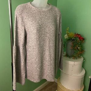Zara Trafaluc grey heather long sleeve top